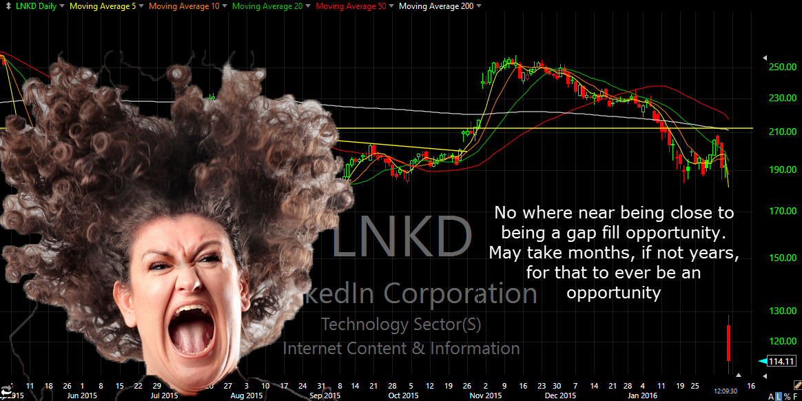 linkedin lnkd wipped out