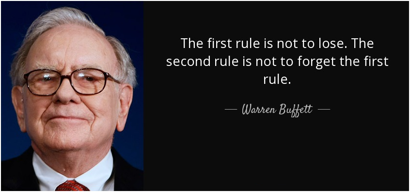 first rule of investing