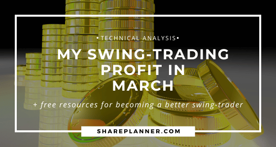 Swing trading performance March showing stock returns