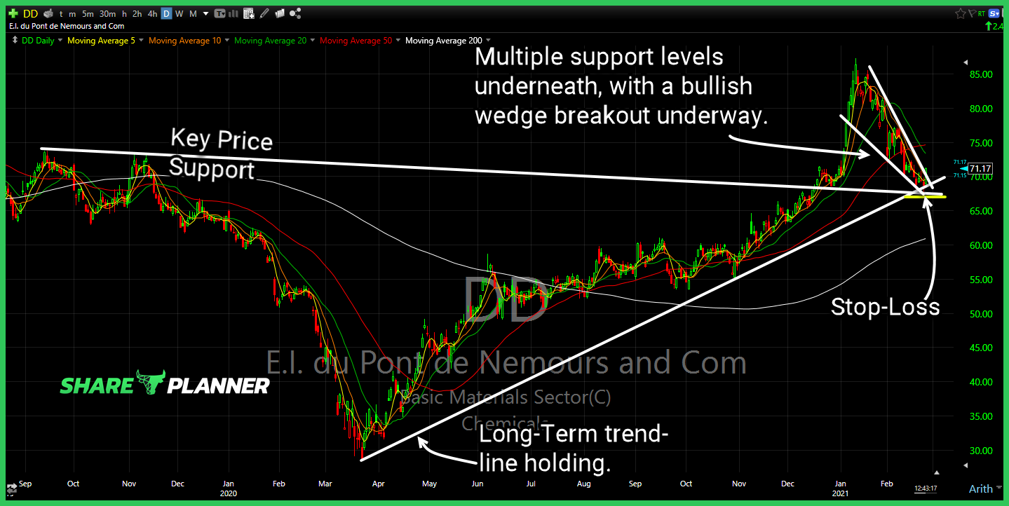 dd long setup