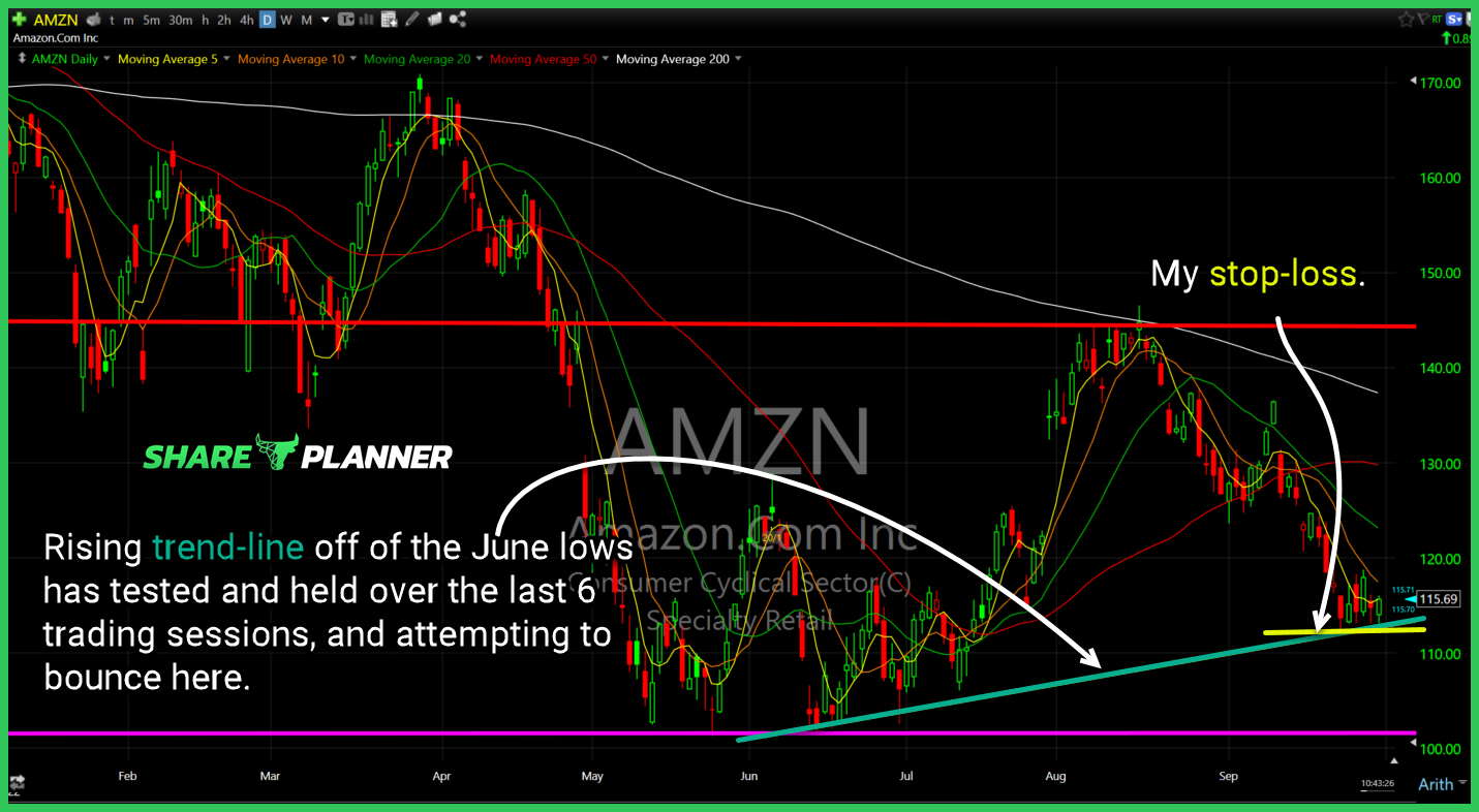 amzn long setup