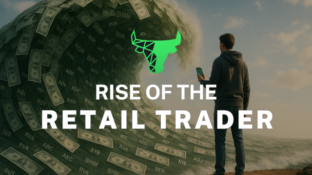 The rise of the retail trader in the stock market.