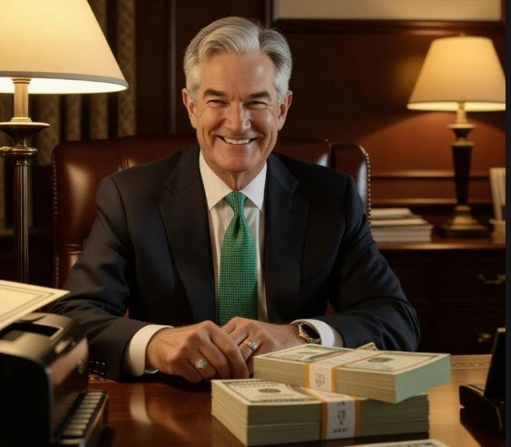 Jerome Powell cuts interest rates.