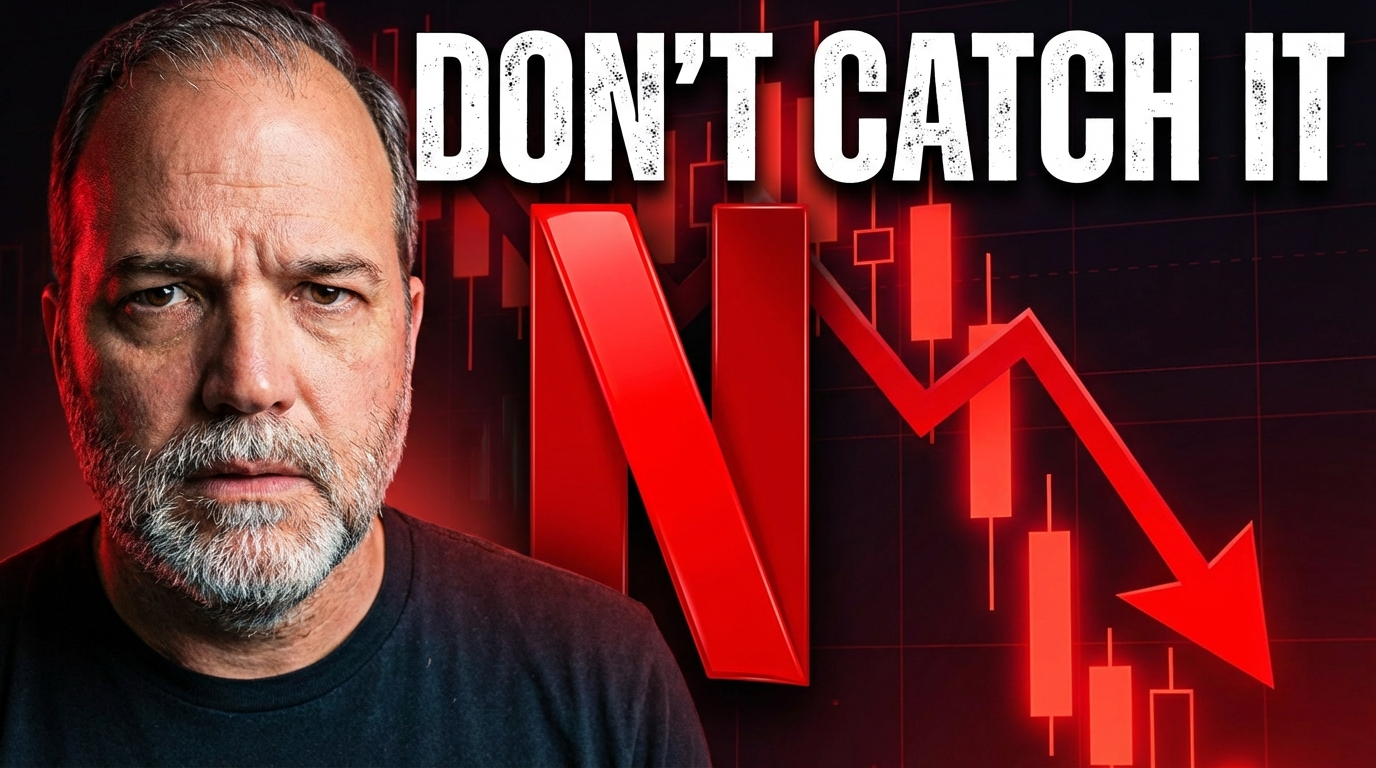 Netflix beat earnings but the stock still sold off. Here’s a technical breakdown of NFLX, how far it may fall, and where a bounce might happen.