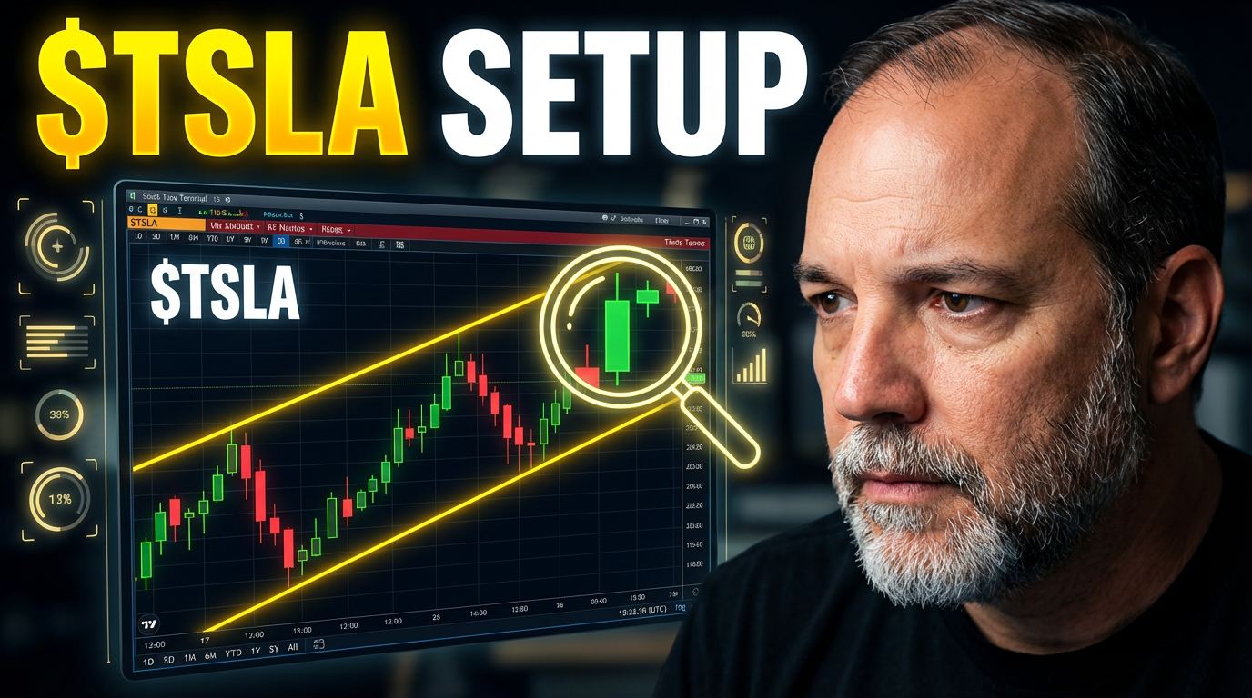 Tesla post earnings trade setup.